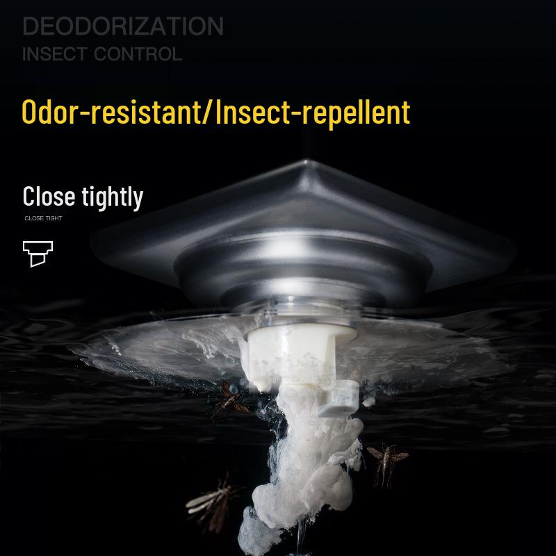 Desagüe de Ducha de Piso Submarino Ultra Fino a Prueba de Olores de Acero Inoxidable GF40-10B