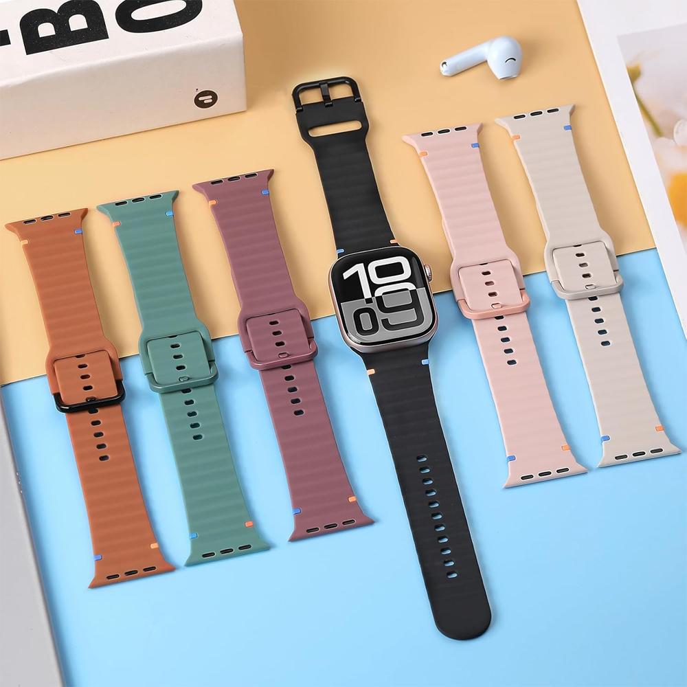 Sport Straps for Apple watch Band 11 10 SE 9 8 7 6 Ultra 3 49mm 46mm 44mm 45mm 42mm 40 41 Silicone correa Bracelet iWatch bands