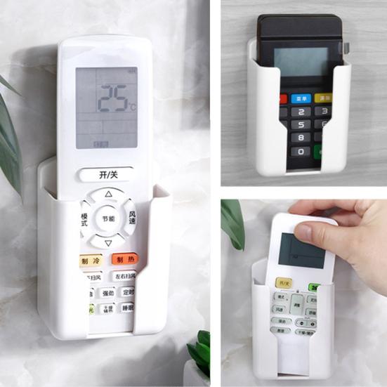 Storage Box Punch-free Bottom Charging Mouth Plastic Self-adhesive Wall-mounted Remote Control Bracket