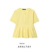 Araltay New Arrival Fashion Style Women's Clothing Fashion Short Skirt Hem Round Neck Short Sleeve Knitting Outwear 4331019