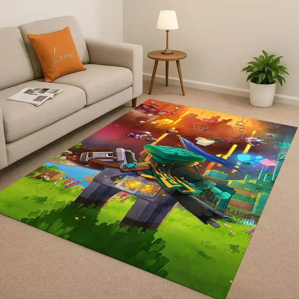 

3D S-Sand B-box Cartoon Game Living Room Non-Slip Area Rug Soft Carpet for Bedroom Playroom Sofa,Easy Clean Home Decor Doormat 40x60cm( 15x23in )