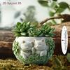 2D Flat Cute Couple Cats- Outdoor Potted Plant Garden Stake Decoration, Charming Cat Bonsai Statue Garden Stakes, Perfect for Yard and Lawn Decoration