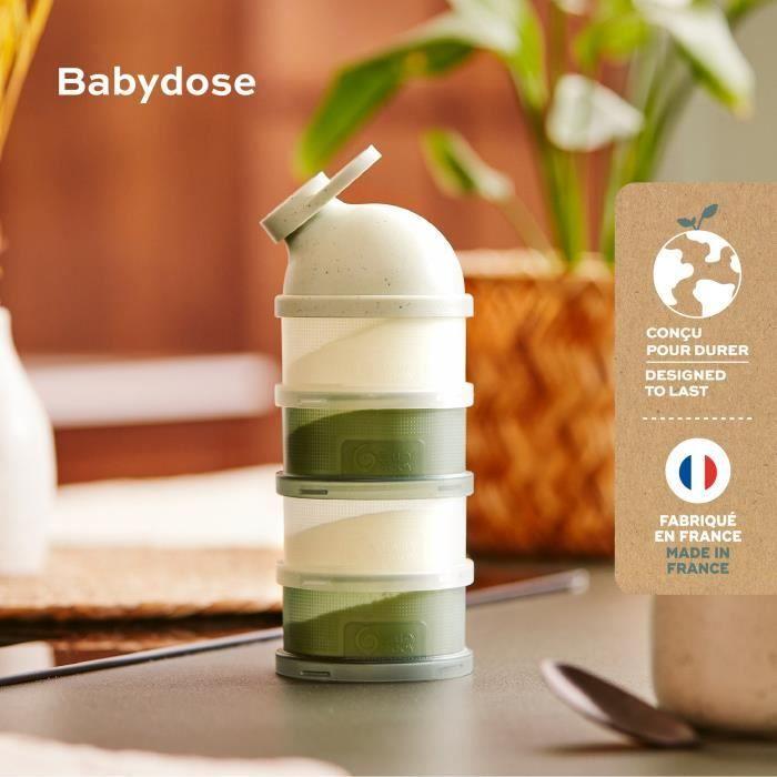 Babymoov Boîtes Doseuses de Lait en Poudre Babydose - Bec verseur ergonomique - Made in France, Vert