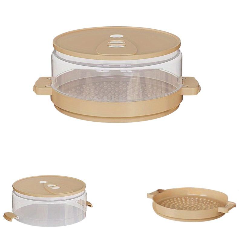 

New Microwave Oven Bacon Potato Jar Potato Box Baking Tool Good Helper for Home Baking хакі