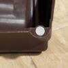Folding Dog Ladder with 4 Non-Slip Steps In Brown PP