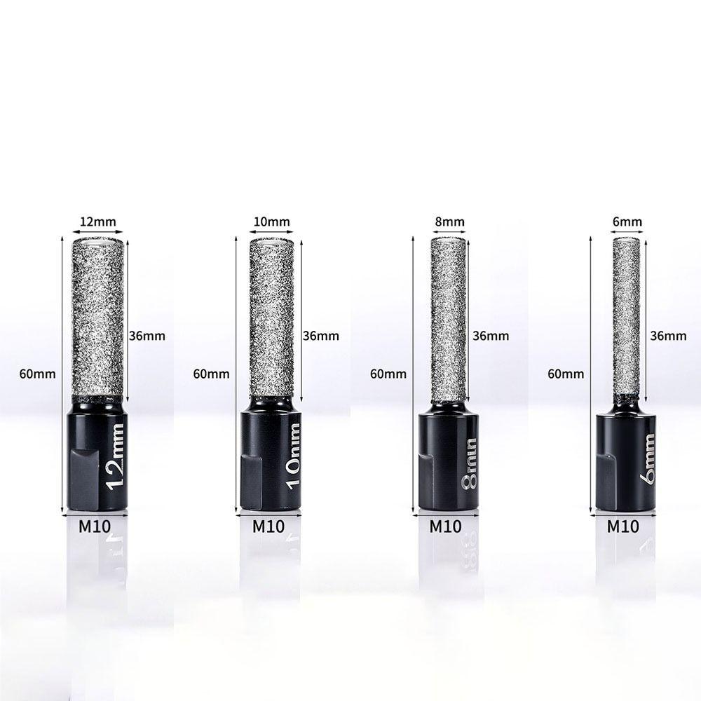 M10 Diamond Brazed Backwater Grinding Wheel Bit 6-12mm Portable Angle Grinder Dry-drilling Bit Angle Grinder Bit