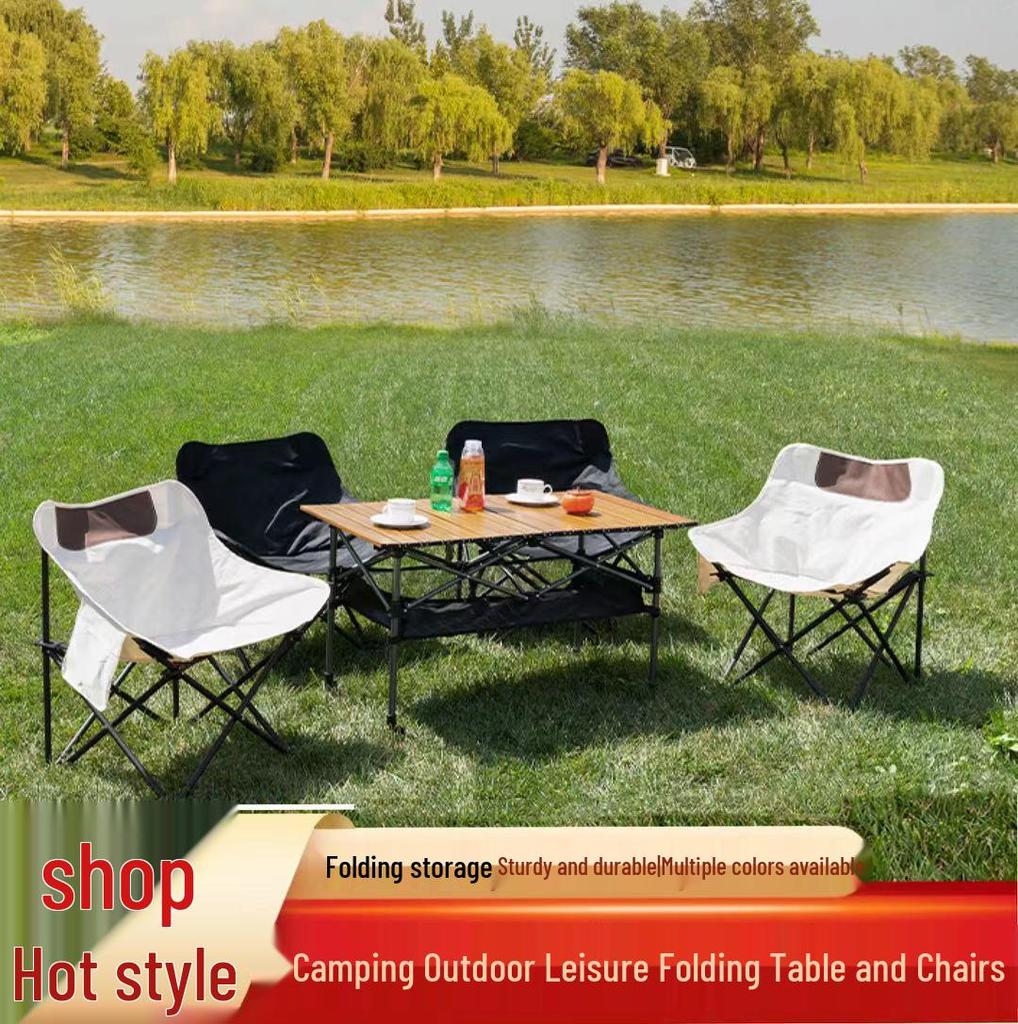 Verstellbarer Outdoor-Klapptisch für Grillen, Picknick und All-Terrain-Einsatz