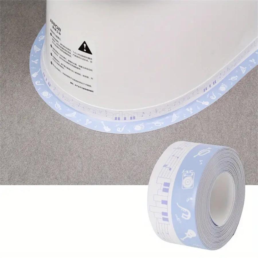 1 Roll of Waterproof and Mold Proof Toilet Sealing Strip  Kitchen Bathroom Self-adhesive Sealing Tape  Bathroom Waterproof Tape
