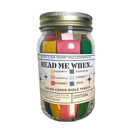 

1 Bottle Bible Verses Jar for Emotions & Feelings Handcrafted Bible Verse Cards Colorful Prayer Request Cards Christian Bible Gift Devotional Gift for чистый