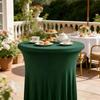 Solid Color Height Stretch Round Tablecloth Elastic Bar Counter Cover Conference Table Skirt  Party