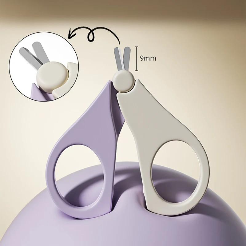 4pcs Baby Nail Care Set Newborn Safety Anti-Pinch Nail Clippers Scissors Trimmer Kit Infant Grooming Tool