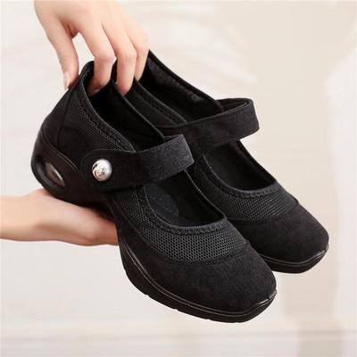 Chaussures de Danse 2023 Élégantes et Respirantes à Coussin d'Air - Talon Moyen, Antidérapantes, Chaussures en Mesh à Semelle Souple