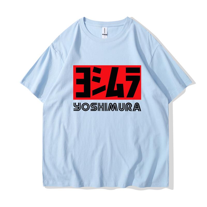 2024 Men Yoshimura Tee Shirt Classic Japanese Motorcycle Exhaust T-shirt Fashion Funny T-shirt Men Cotton Brand Teeshirt