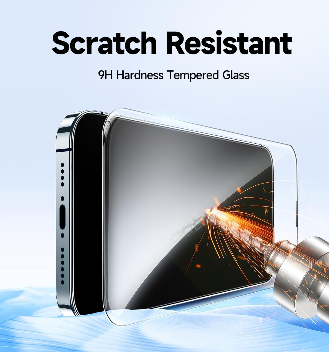 

For iPhone 12 Pro Max Tempered Glass HD Clear Screen Protector with Automatic Dust Removal Tool Type A