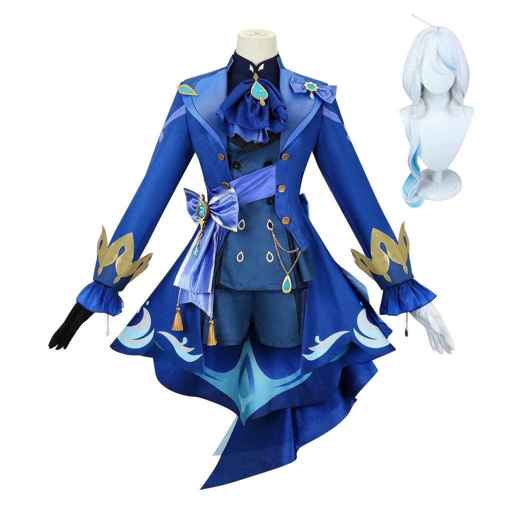 Genshin Impact Fontaine Hydro Archon Furina Cosplay Costume - Black Furina Anime Outfit