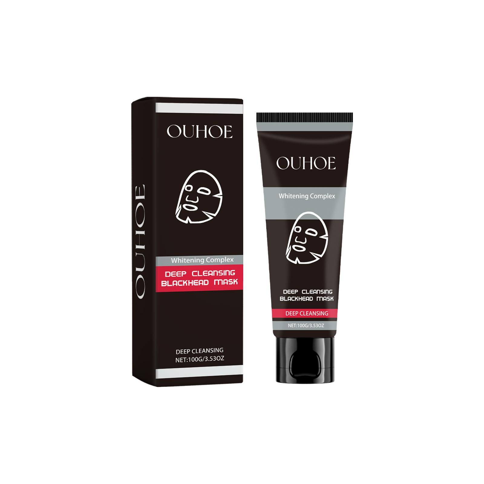 

Маска для лица, отшелушивающая маска, черная маска для удаления черных точек, глубоко очищающая маска для лица с углем и средством для удаления черных точек, 100 г One Size