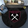 West Ham United2 Round Area Rug,Carpet Rug for Living Room Bedroom Sofa Playroom Decor,Non-slip Floor Mat