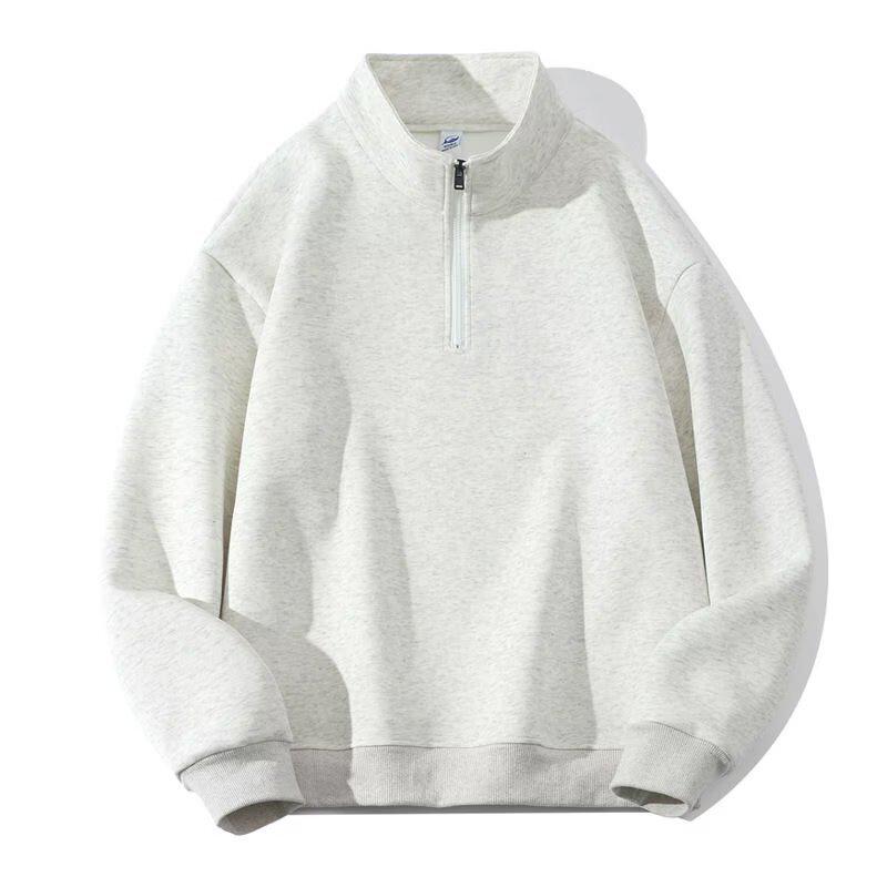 Spring Men s Long-Sleeve Casual Stand-Up Collar Pullover Hoodie M