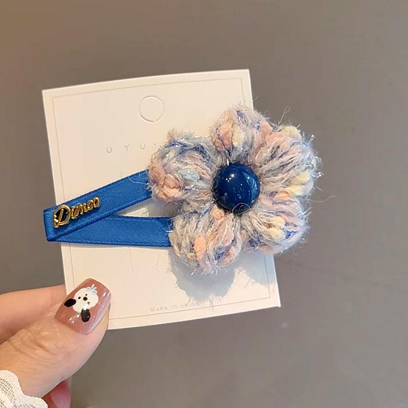 Hand-Woven Floral Hair Side Clip – Sweet Versatile Fringe or Bangs Accessory