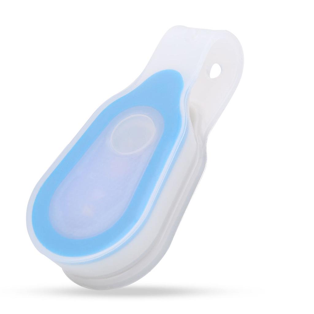 Waterproof Outdoor Portable LED Mini Night Light Running Button Silicone Clip Lamp
