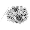 100Pcs Empty Eyeshadow Blush Makeup Pans Magnetic Tins Palette Square+Stick