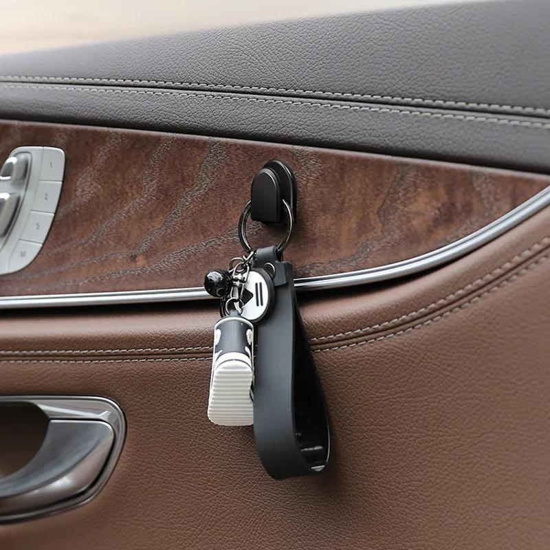 4Pcs/8Pcs Car Hook Organizer Storage for USB Cable Headphone Key Storage Self Adhesive Wall Hook Hanger Auto Fastener Clip Stuff