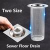 Kitchen Stainless Steel Sink Strainer  Hair Strainer  Anti-Clog Floor Drain Sewer Floor Drain