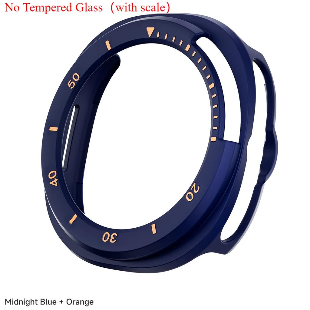 Protector Case For Samsung Galaxy Watch 8 Classic PC Hollowed Cover Protective Bumper Shell Tempered Glass Screen Accessories