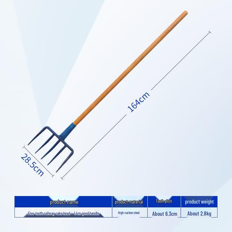 Heavy-Duty Railway Ballast Cleaning Rake