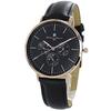 Salvatore Marra Leather Watch for Men and Women, Analog, Date, Calendar, Selectable Series, SM22102 [Official Japanese Product] (Black)