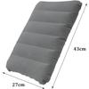 4One Pack Large, ultra-light inflatable travel square pillow made of flocked fabric, suitable for travel, vacations, hiking, camping, and naps,