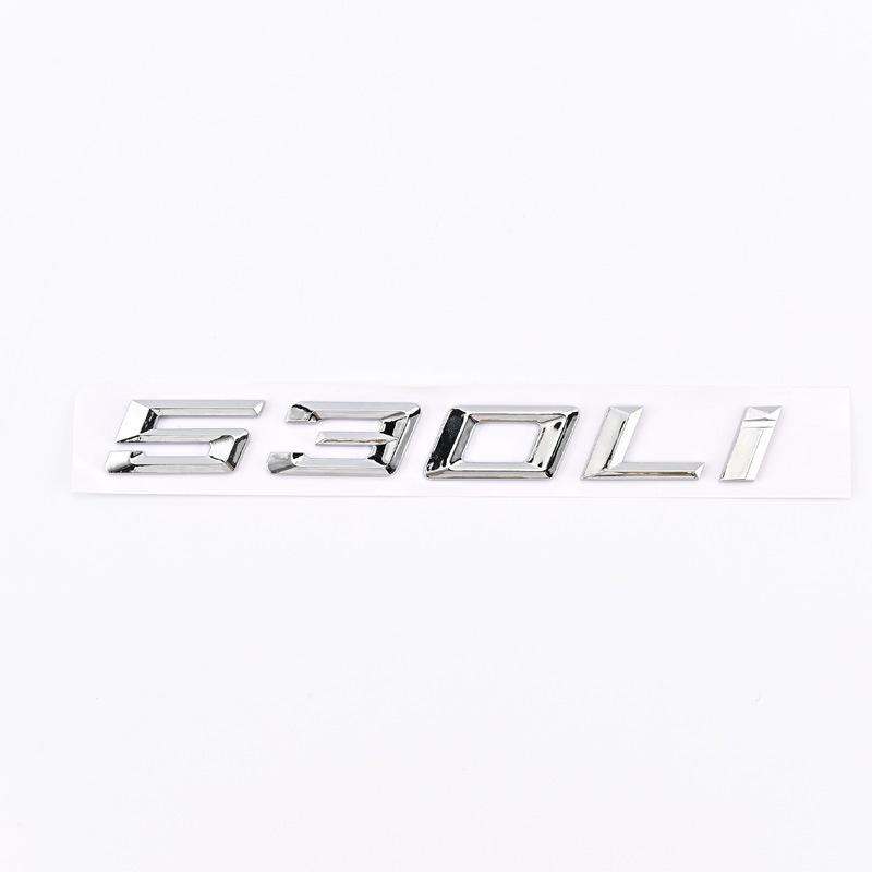 Rear Tail Logo Displacement Number for 2020-2023 BMW 5 Series 520Li, 525Li, 528Li, and 530
