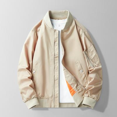 Mens Windbreaker Jacket Male Cargo Jacket Stand Collar Lightweight Workwear Clothes Man Coats Top