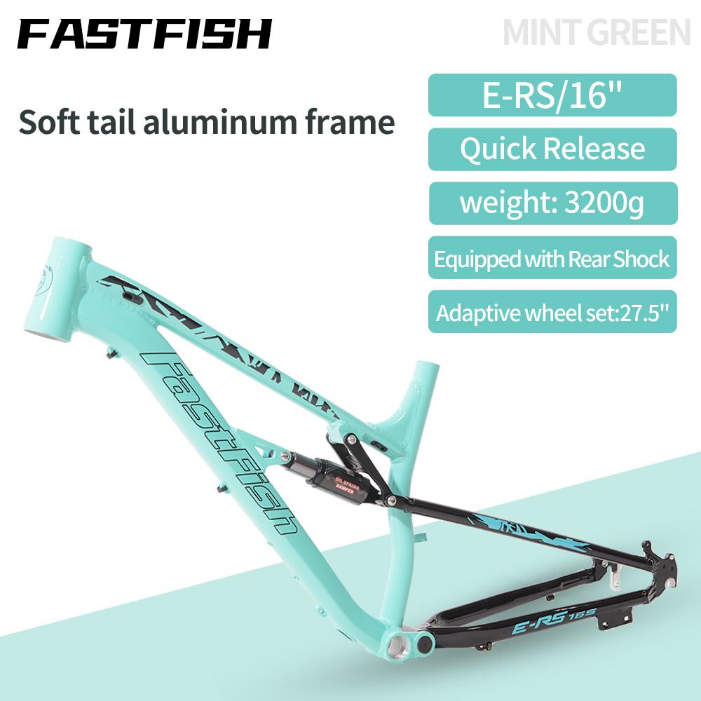 2024 XC Full Suspension MTB Bike Frame 26 27.5 16inch 27.5er Aluminum Alloy Downhill Enduro Mountain Bike Shock Absorber