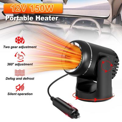Car Heater Window Defroster Fast Heating Plug-and-Play 360-Degree Rotating Wide Compatibility Portable Car Heater