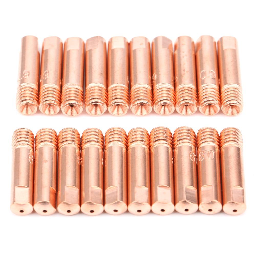 60pcs 0.9mm Diameter MIG Welding Contact Tip Copper MIG Welding Torch Tip  For Welding Machine