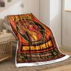 Retro Primus Frog Brigade Concert Red Throw Blanket, Warm Plush Blanket for Home Comfort, Multipurpose Blanket for Home and Travel