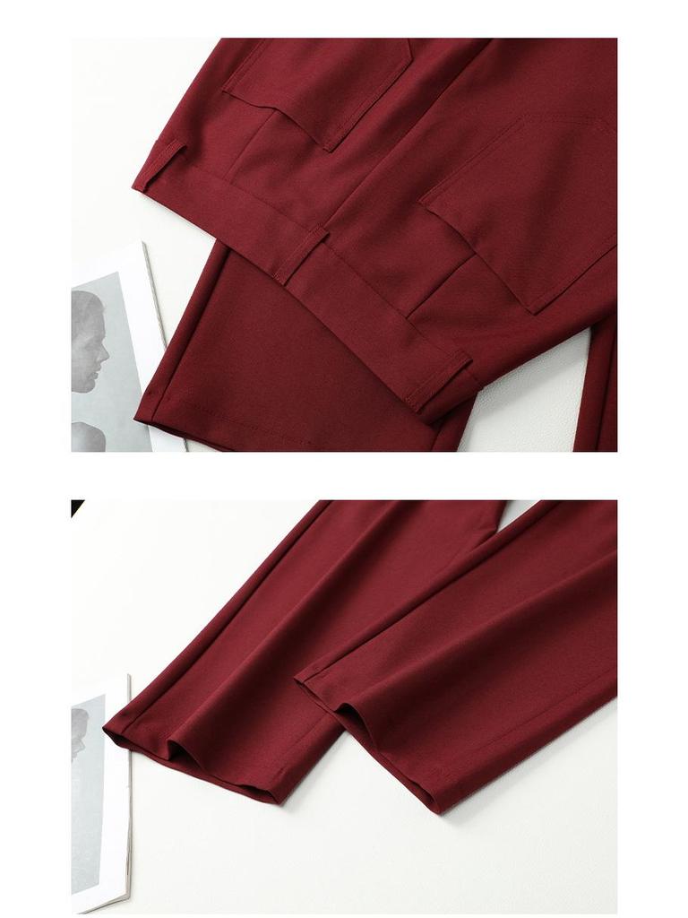 Wiosna 2025 Damskie lejące spodnie z wysokim stanem i szerokimi nogawkami - Wyszczuplające, codzienne, spodnie z prostymi nogawkami