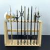Mini Metal Alloy Weapon Model Ornaments Ancient Cold Weapon Miniatures Toys Simulation Small Swords Prop Decoration Ornaments