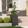Planter White 40x40x80 Cm Cold Rolled Steel