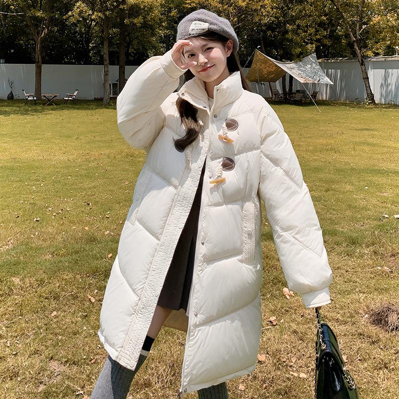 Cotton-padded Women's Medium and Long Loose Winter Thickened Cotton Jacket