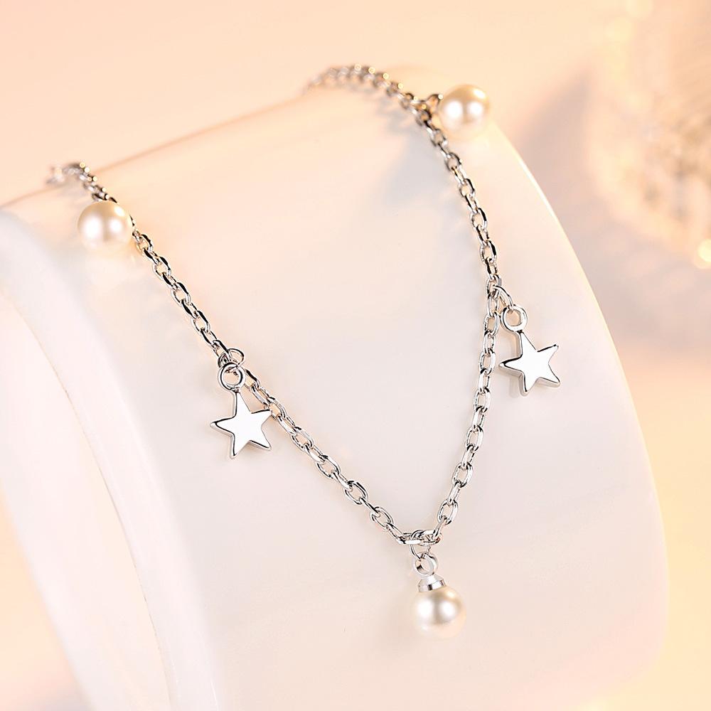 Rural Ethnic Style Silver Plated Bracelet for Female Couples Bracelet Jewelry Simple Gift Headpiece