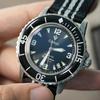 CADISEN Deep Explorer Automatic Mechanical Watch Man Canvas Strap Wristwatch MIYOTA 8215 Luxury Luminous Waterproof Watches