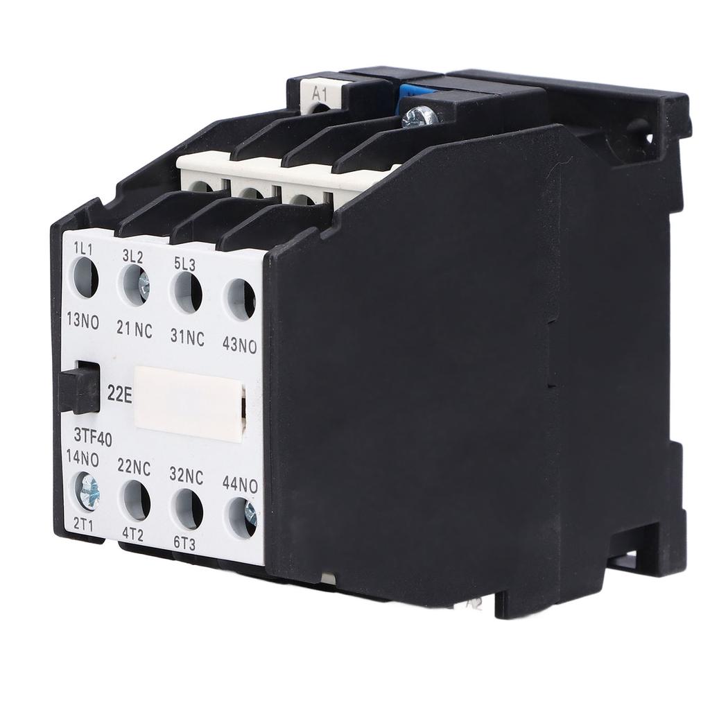 AC Contactor Controller 220V 50Hz 9A 2NO+2NC DIN Rail Accessory for Automatic Control