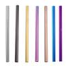 304 Stainless Steel Straw Reusable Metal Straws Set 12mm Diameter Bubble Tea Milkshake Drinking Boba Straw