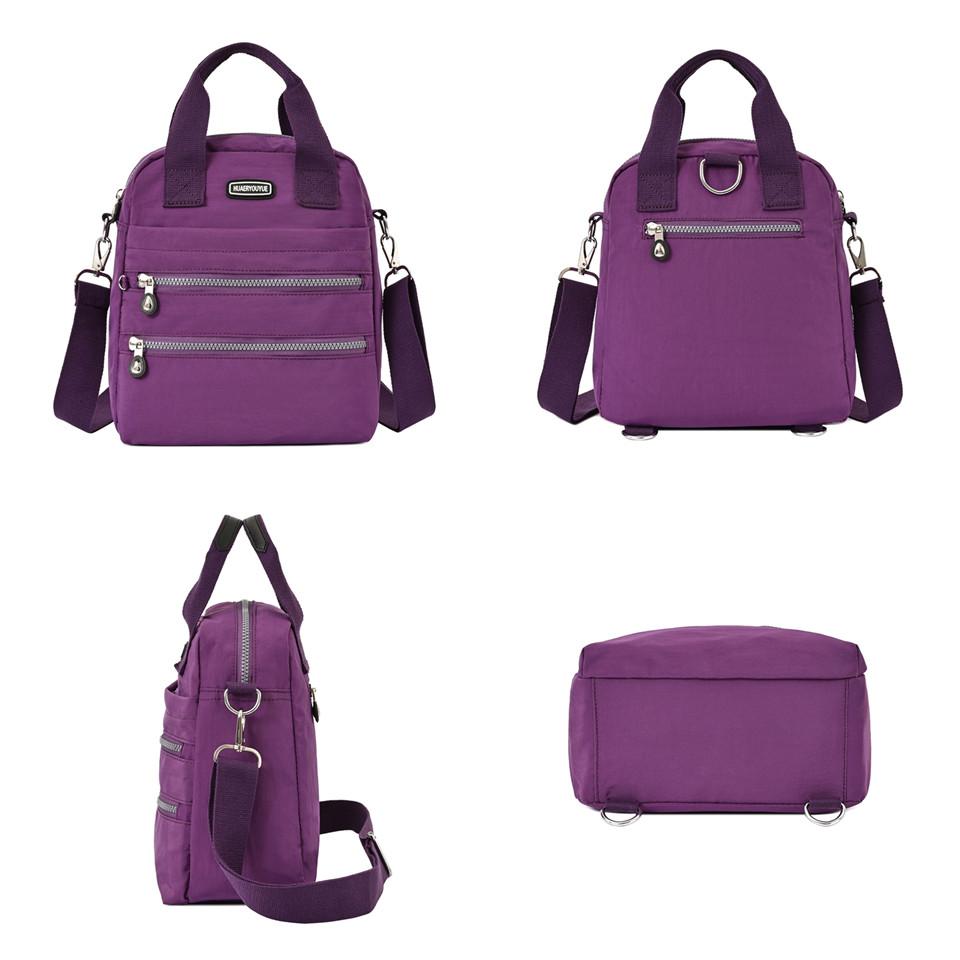 Rucsac din nailon, la modă, impermeabil, pentru femei, ocazional, geantă de umăr, geantă de școală de mare capacitate.