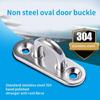 4Pcs Stainless Steels Pad Eye Plate Hammock Hook Marine Hardware Hook with Screws Heavy Duty Ceiling Hook Staple Hook