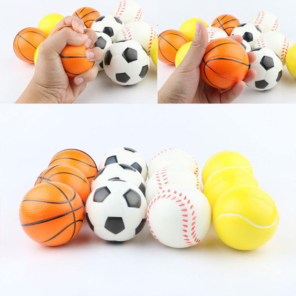 Football Basketball Baseball Slow Rising Soft Squishy Stress Relief Antistress Novelty Gag Toy 3Pcs Squeeze Ball Children Toy