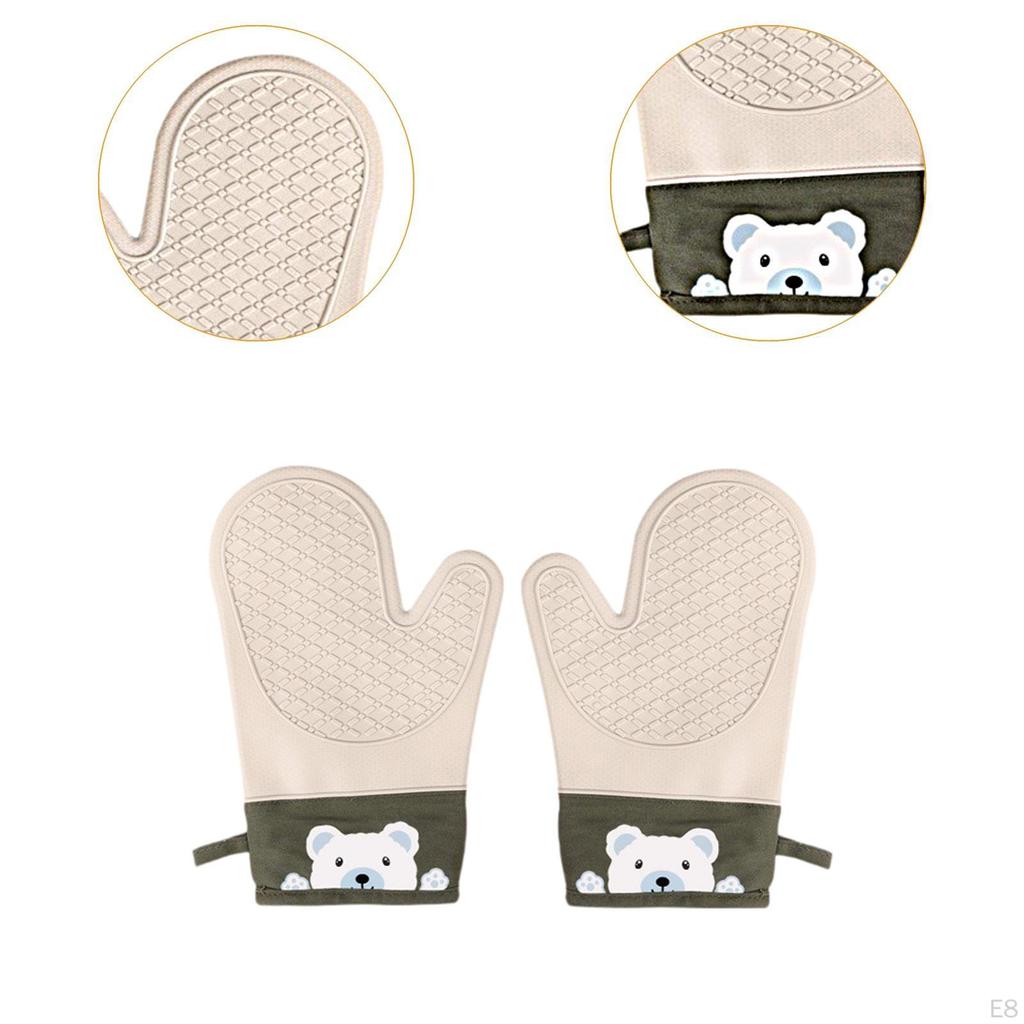 Heat-Resistant Oven Mitts Set for Cooking And Baking