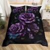 Botanical Lily Duvet Cover Twin Full Queen King Chic Floral Comforter Cover Boho Flower Bedding Set Watercolor Petals Bed Set